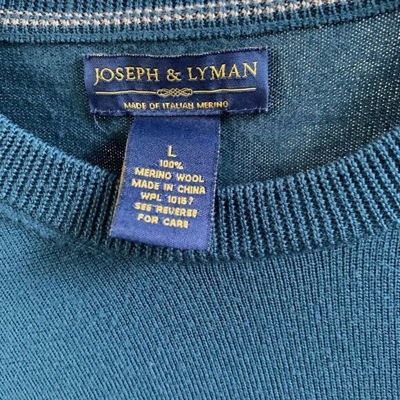 Joseph & Lyman mens 100% Merino wool sweater - Picture 2 of 9